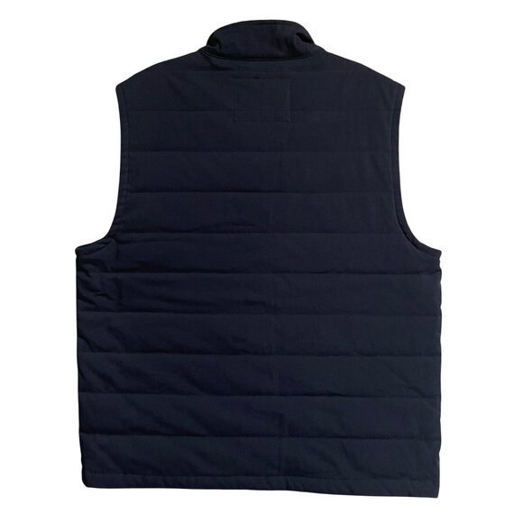 Tailor Vintage Mens Quilted Vest Size Medium Dark Navy Blue - Picture 2 of 7